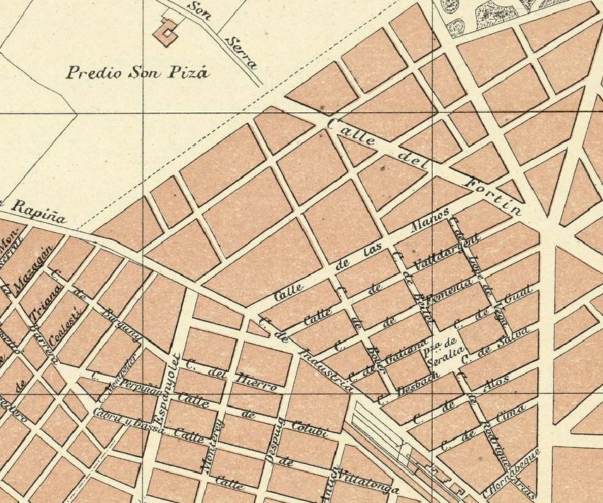 Plano de Palma de Mallorca 1912